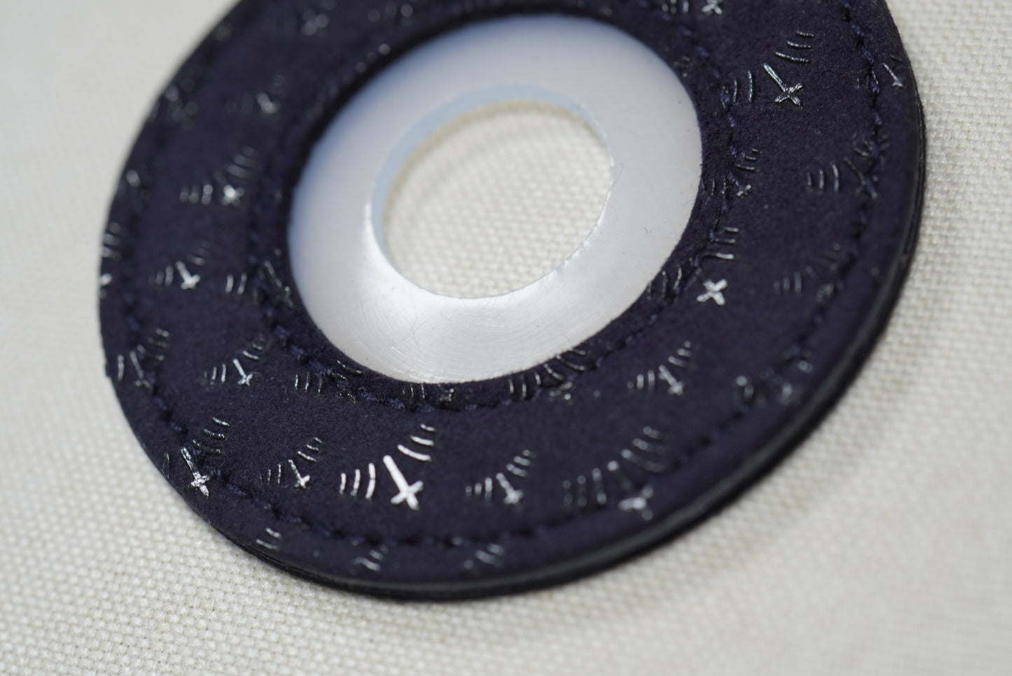 紺の影 Twilight Indigo - Leather Tsuba Dome