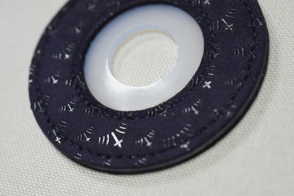 紺の影 Twilight Indigo - Leather Tsuba Dome