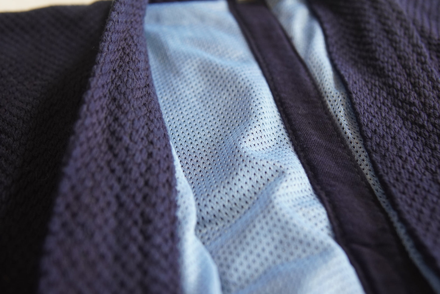 Uniform Set: Single Layer Cotton Kendogi + Cotton #8800 Grade Navy Blue Dyed Hakama